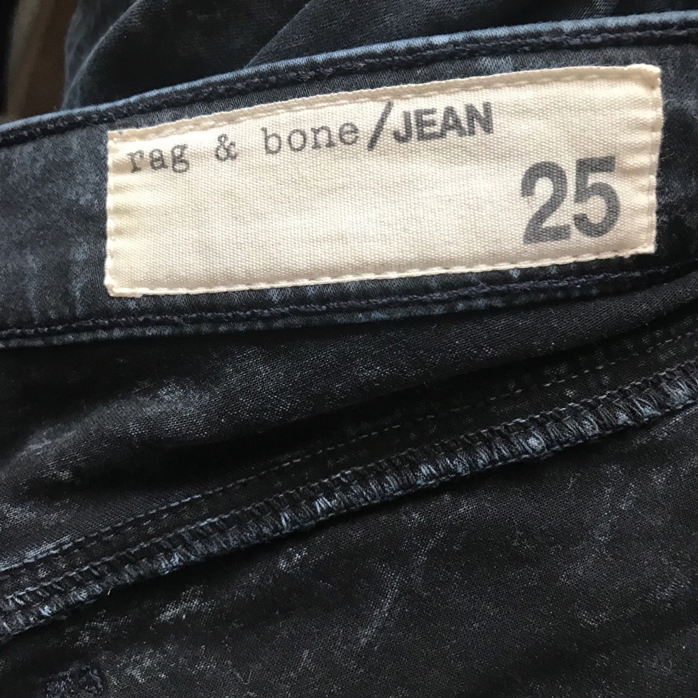 Rag & Bone Navy Blue Tie Dye Jeans Leggings 25 - Picture 8 of 8